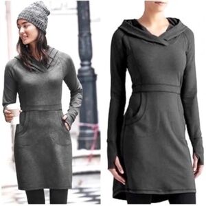 Athleta Cooldown Sweatshirt Long Sleeve Grey‎ Dress Size Small
